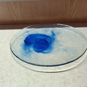 Murano Blue by Bormoli Rocco set of 4 plates. No call outs. These are amazing